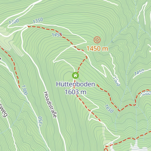 Map of Hüttenboden