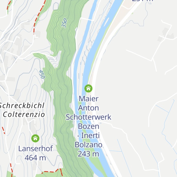 Map of Maier Anton Schotterwerk Bozen - Inerti Bolzano