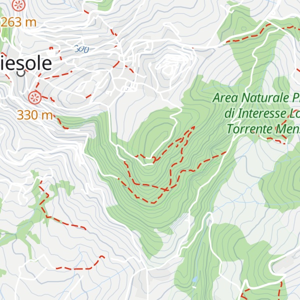 Map of Monte Ceceri