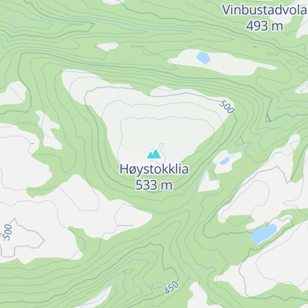 Map of Høystokklia