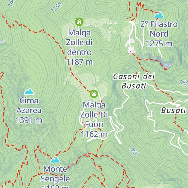 Map of Malga Zolle Di Fuori