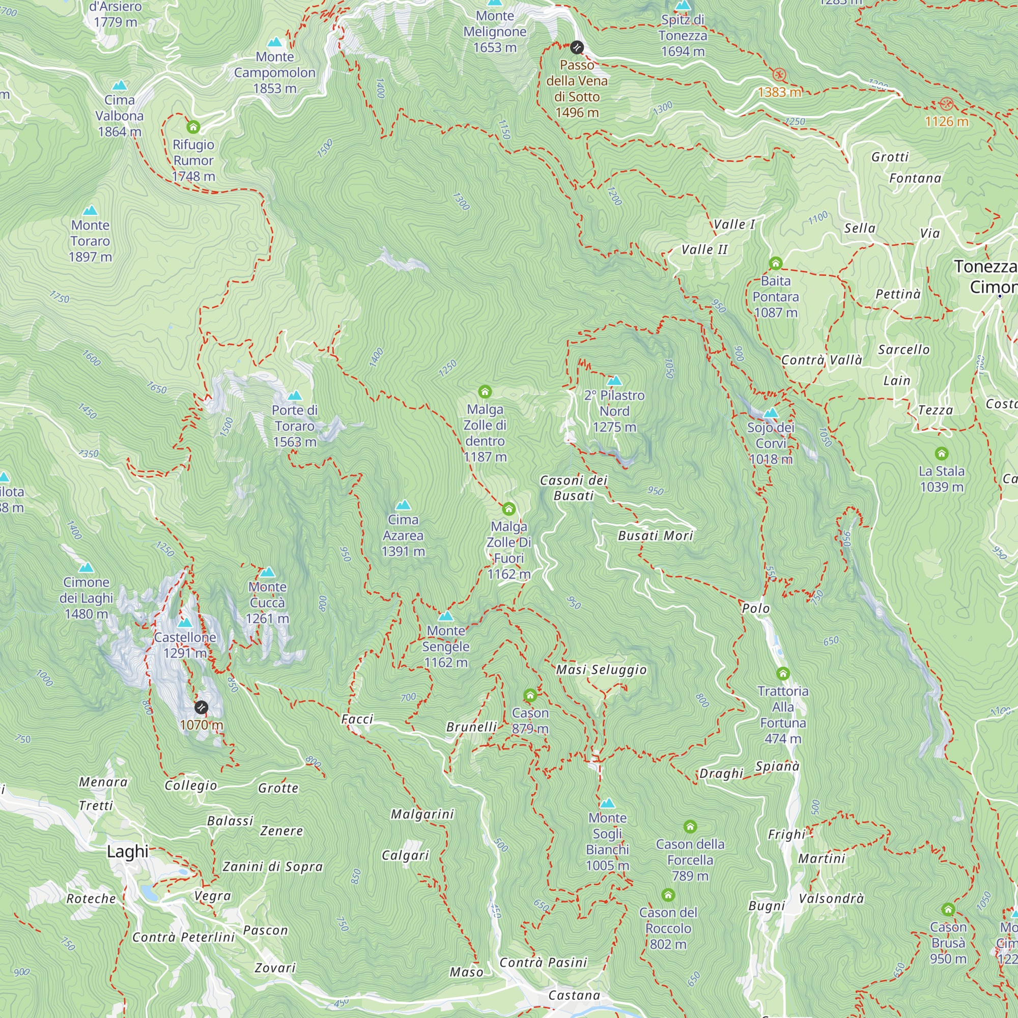 Malga Zolle Di Fuori map