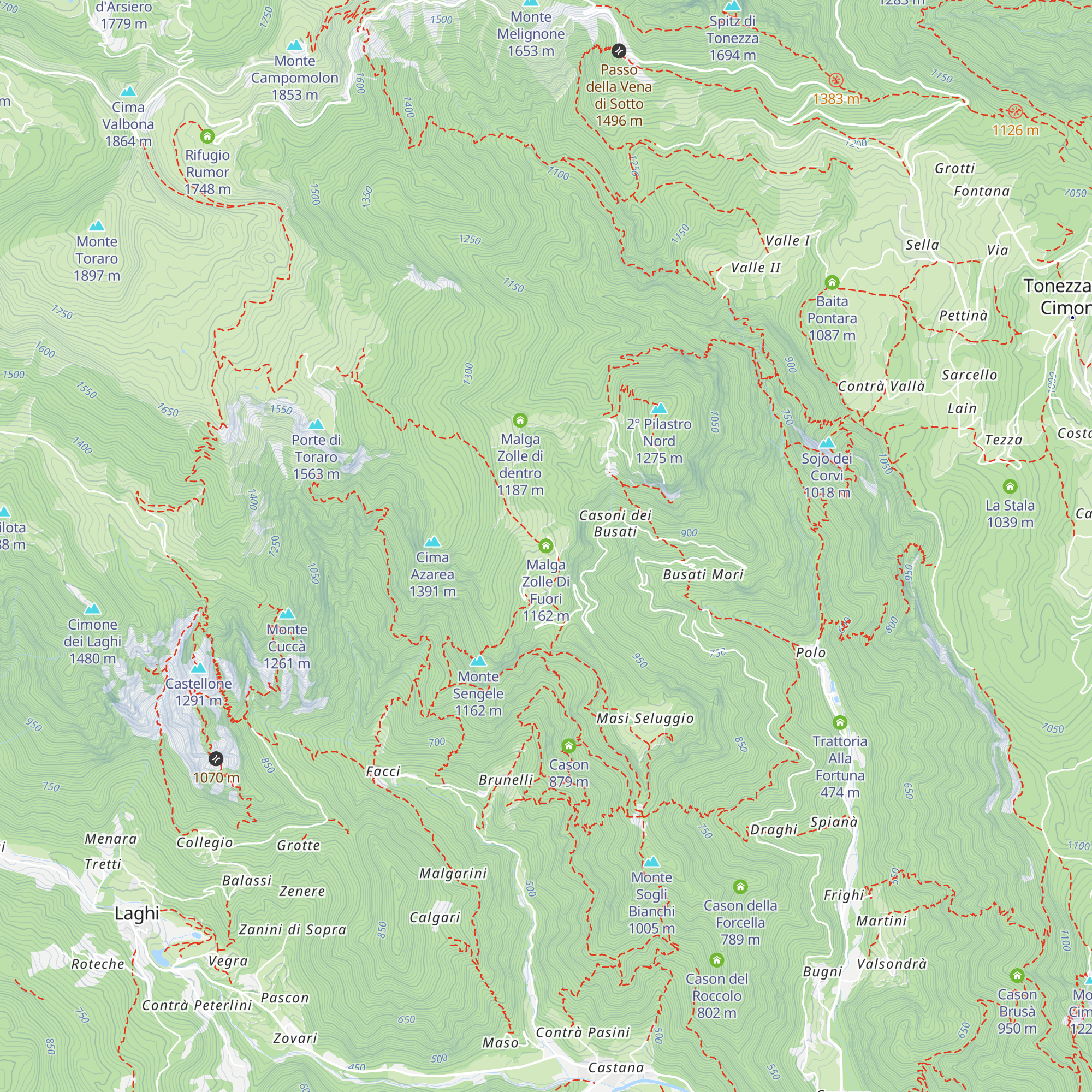 Malga Zolle Di Fuori map