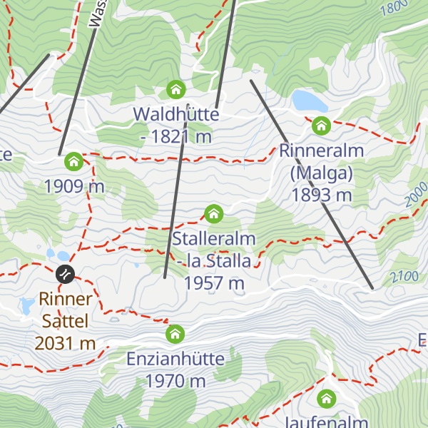 Map of Stalleralm - la Stalla