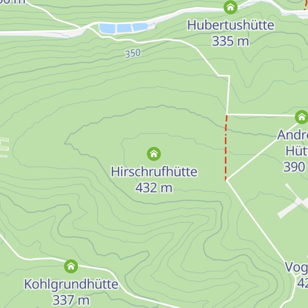 Map of Hirschrufhütte
