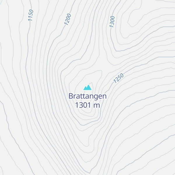 Map of Brattangen
