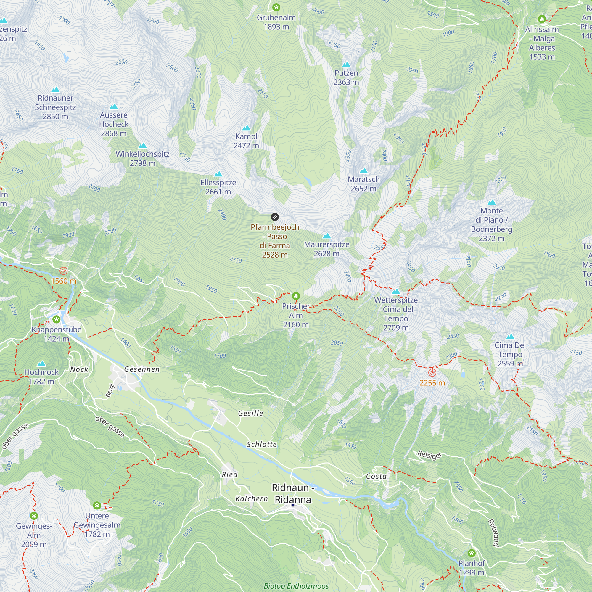 Prischer Alm map