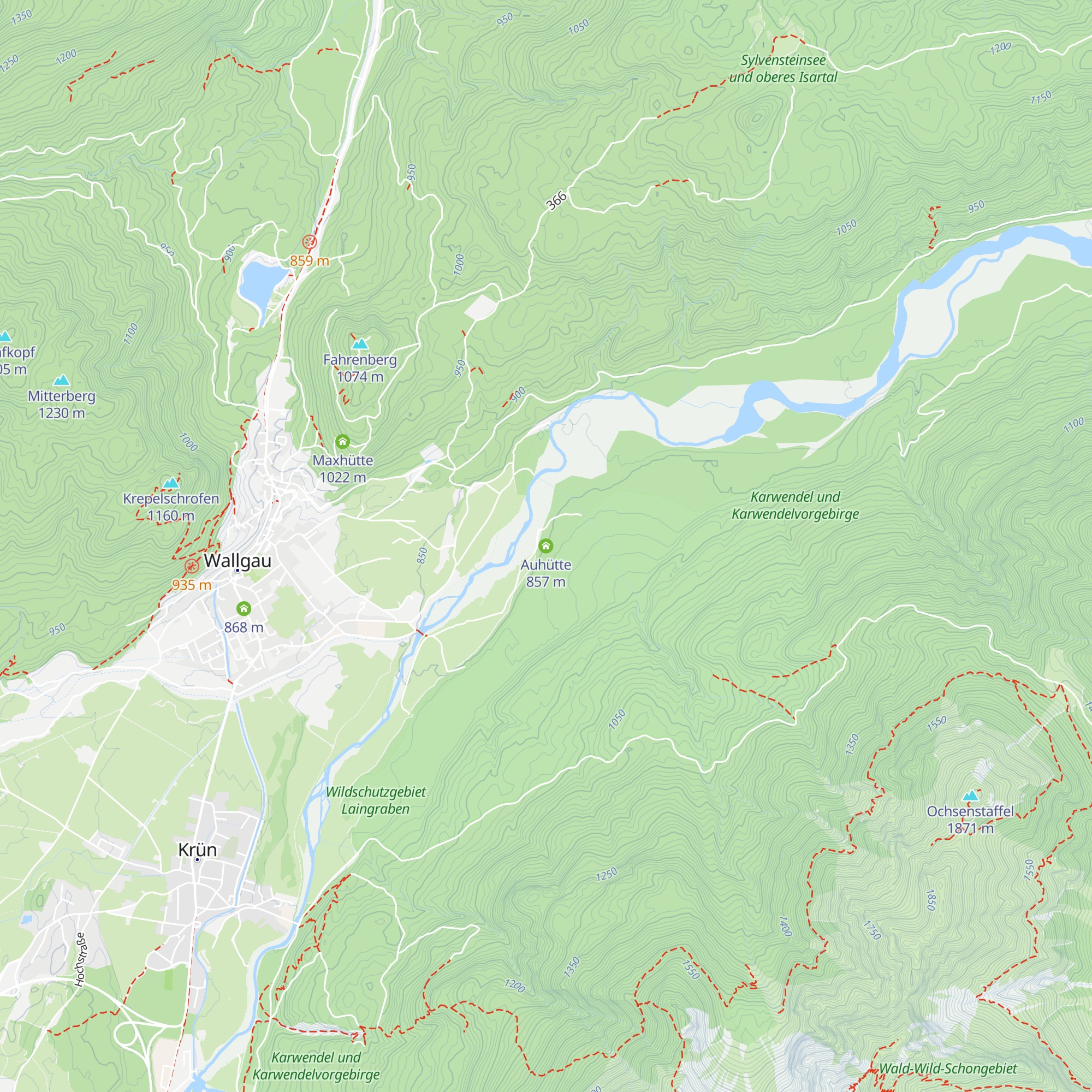 Auhütte map