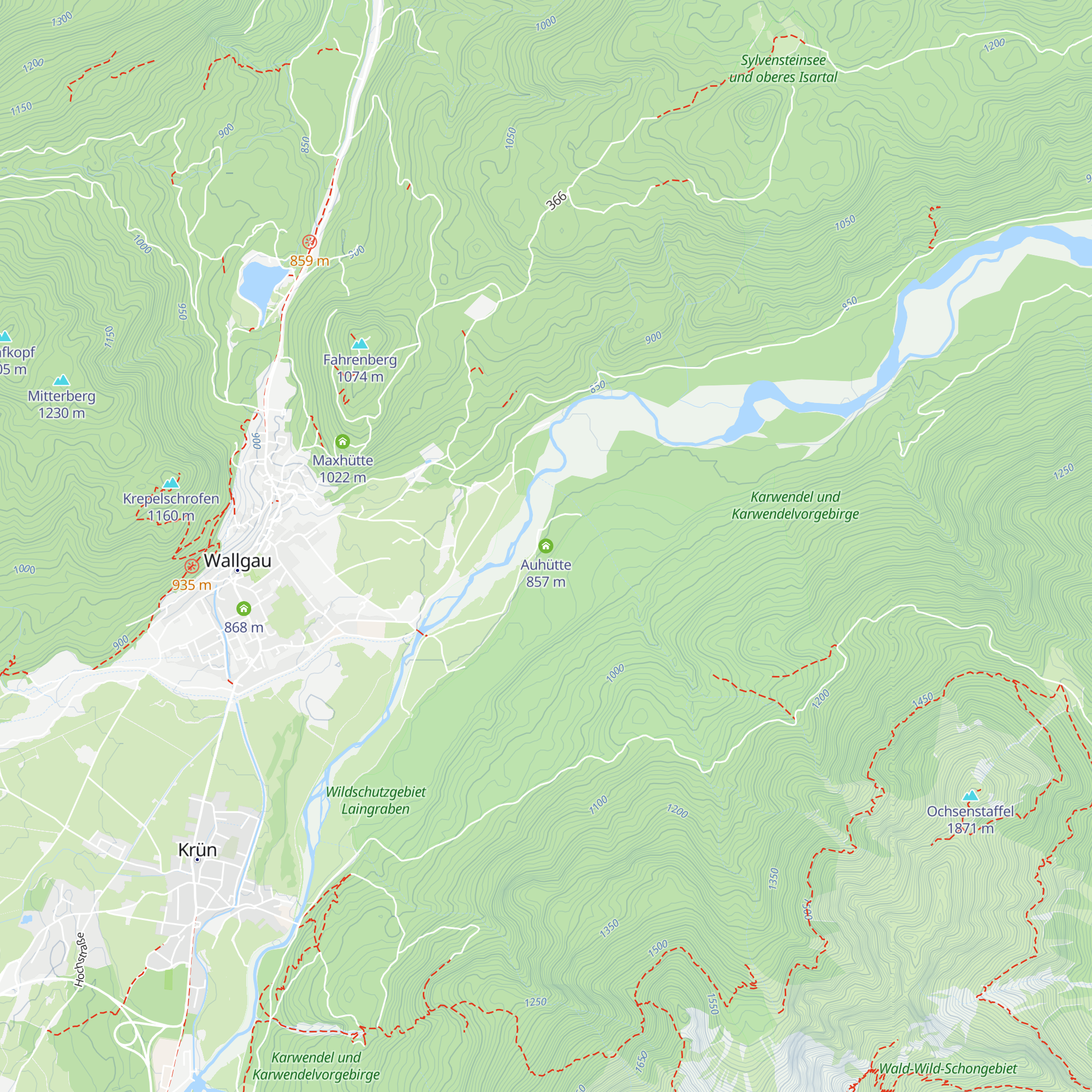 Auhütte map
