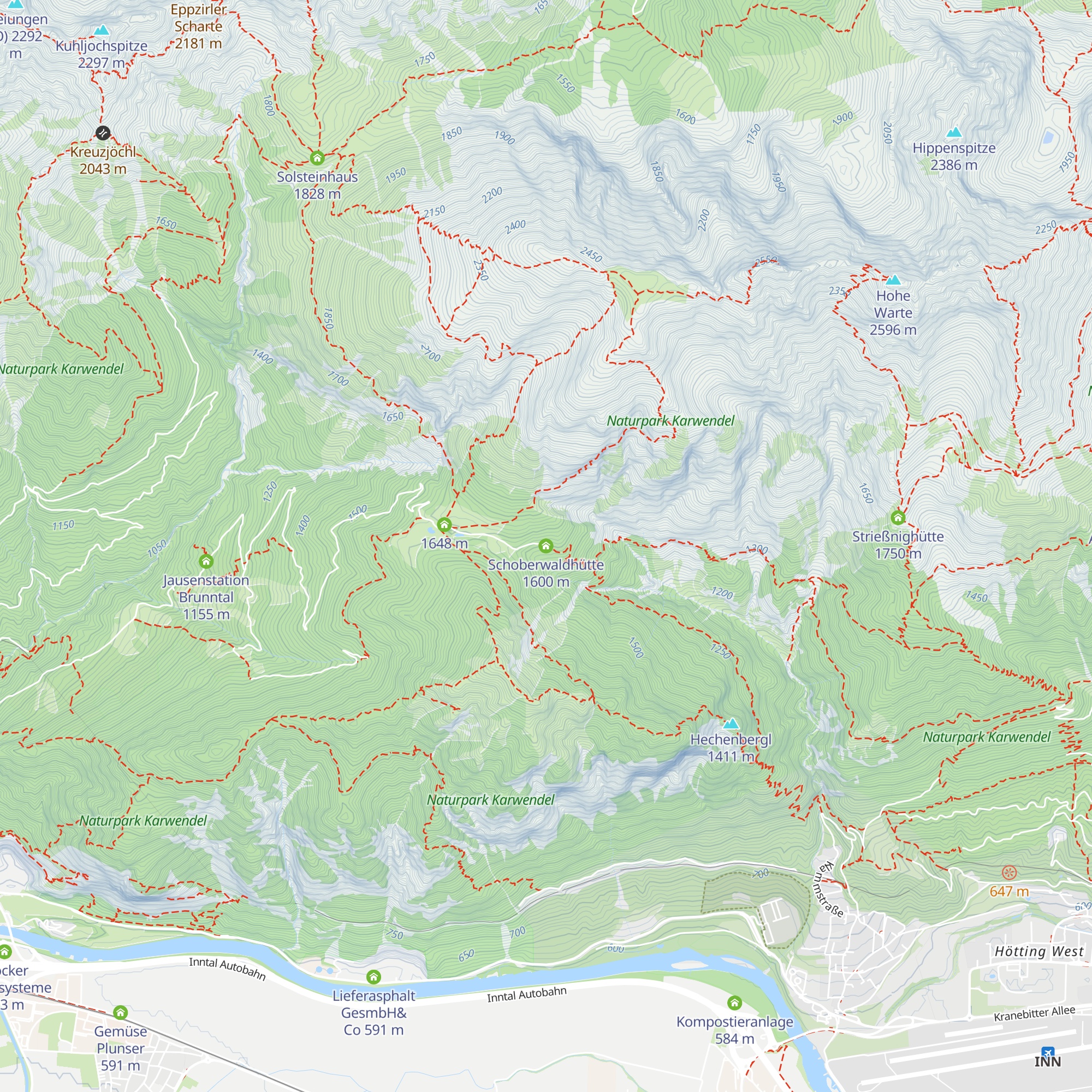 Schoberwaldhütte map