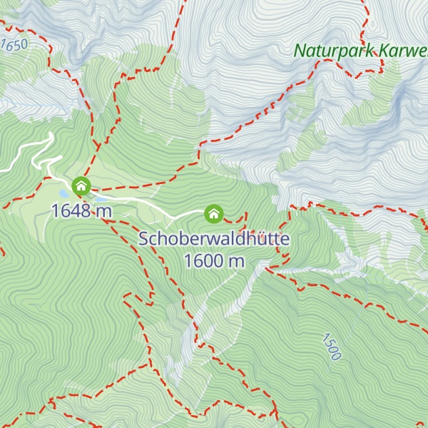 Map of Schoberwaldhütte