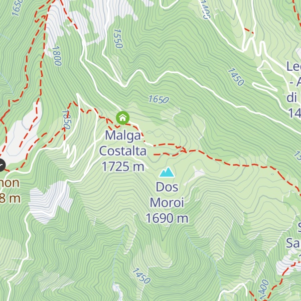 Map of Malga Cambroncoi