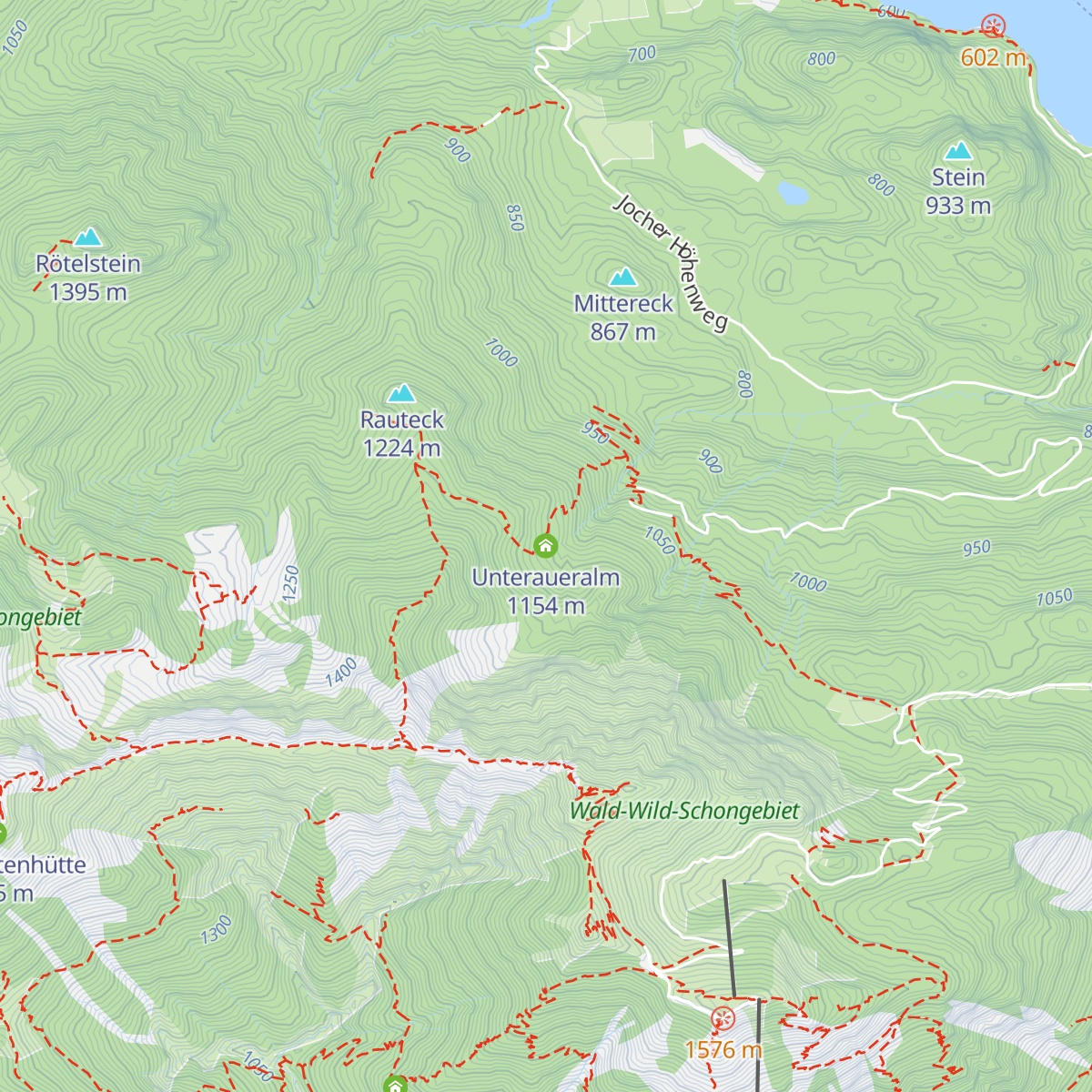 Unteraueralm map
