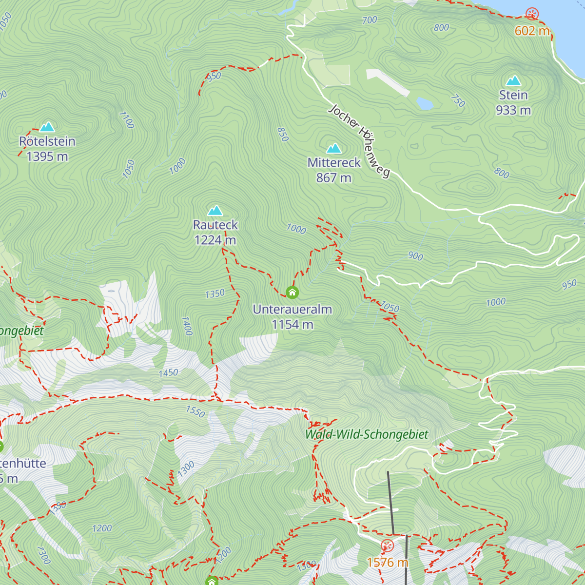 Unteraueralm map