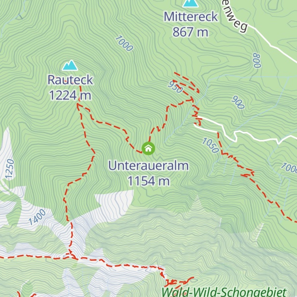 Map of Unteraueralm