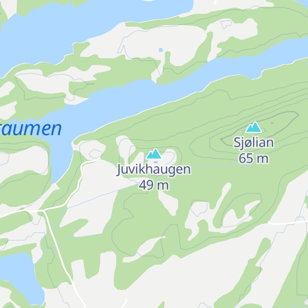 Map of Juvikhaugen