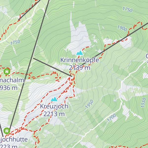 Map of Panoramarestaurant Kreuzjoch