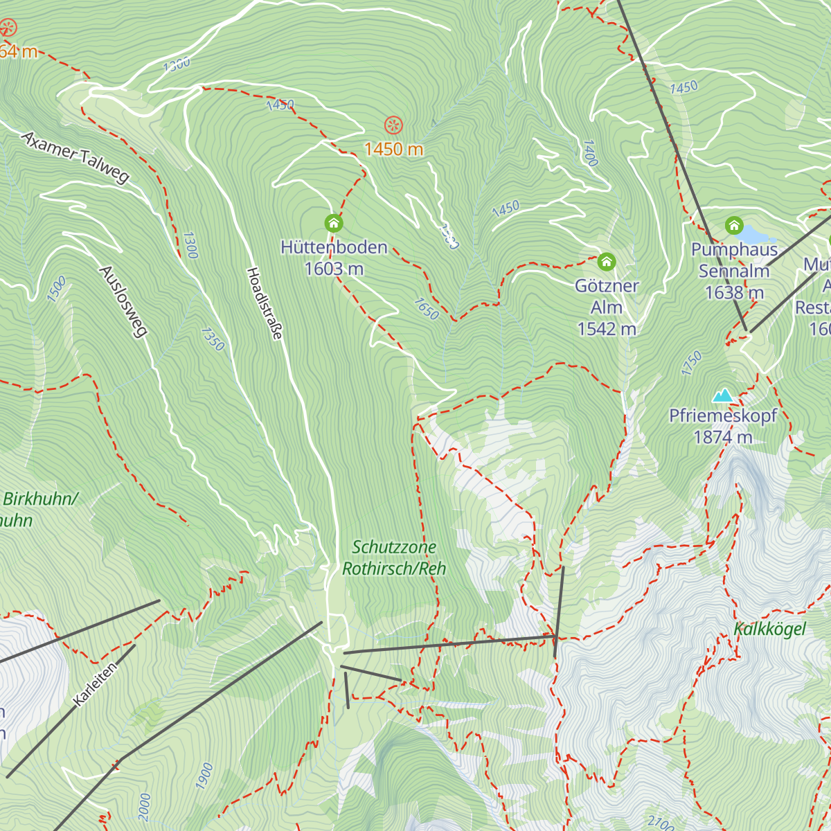 Birgitzer Alm map