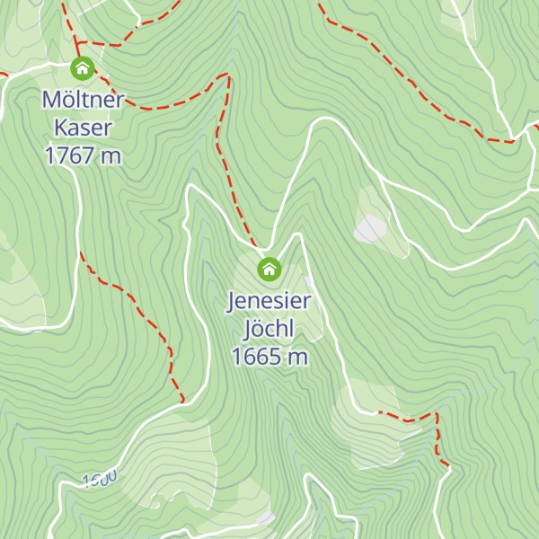Map of Jenesier Jöchl