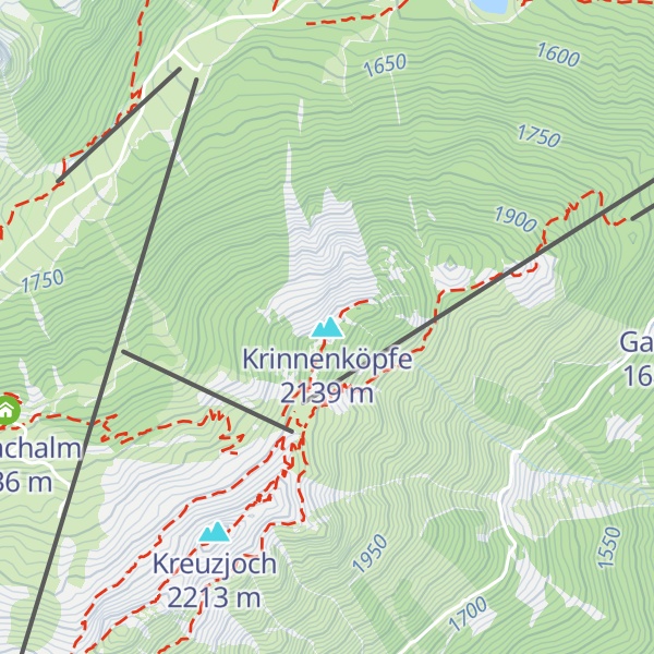 Map of Krinnenköpfe