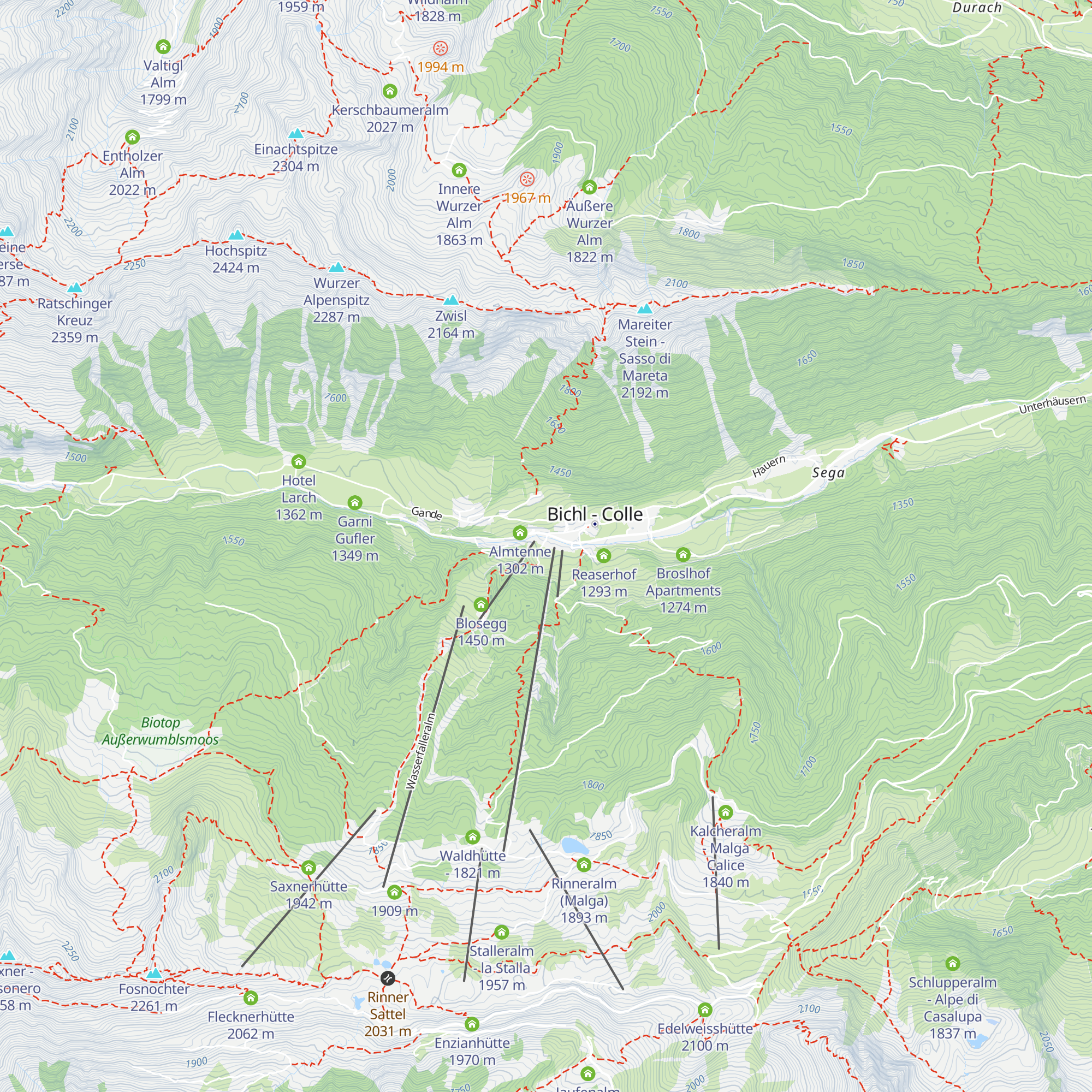 Ratschingser Stub'n map