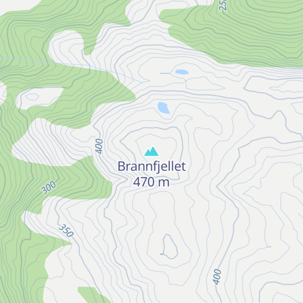 Map of Brannfjellet