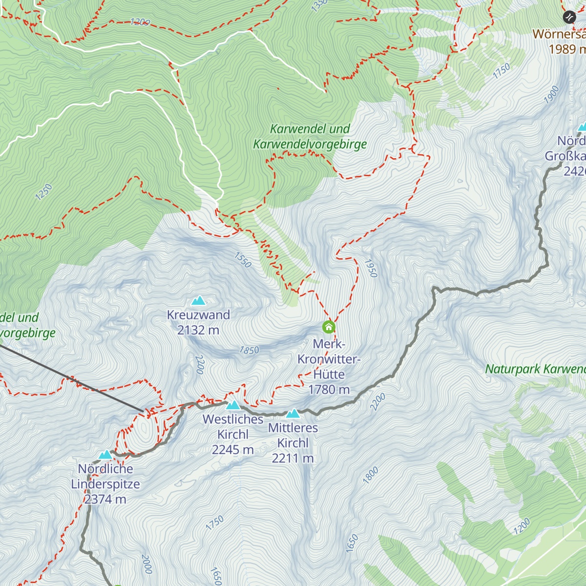 Dammkarhütte map