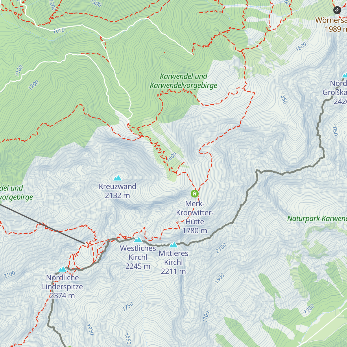 Dammkarhütte map