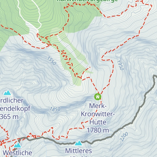Map of Dammkarhütte