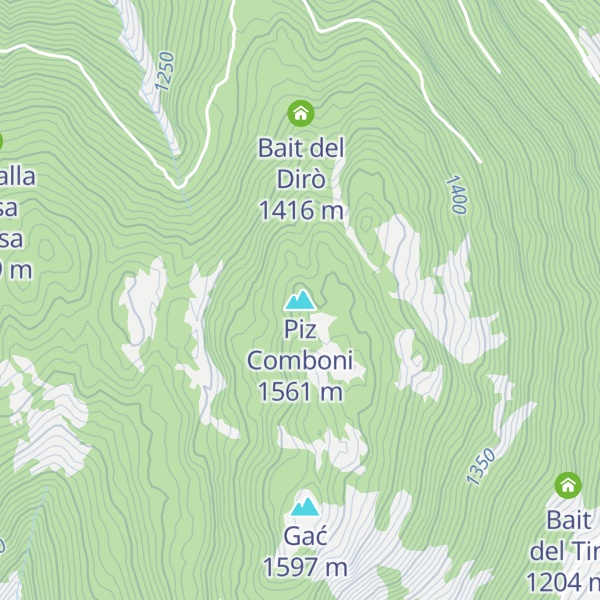 Map of Piz Comboni