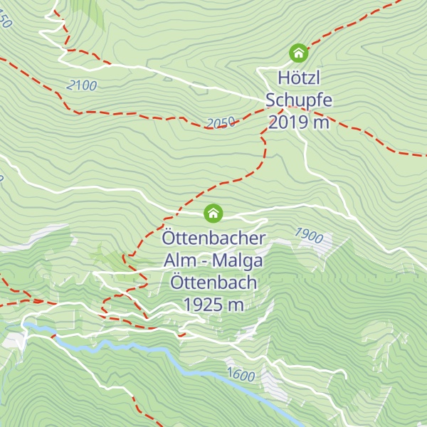 Map of Öttenbacher Alm - Malga Öttenbach