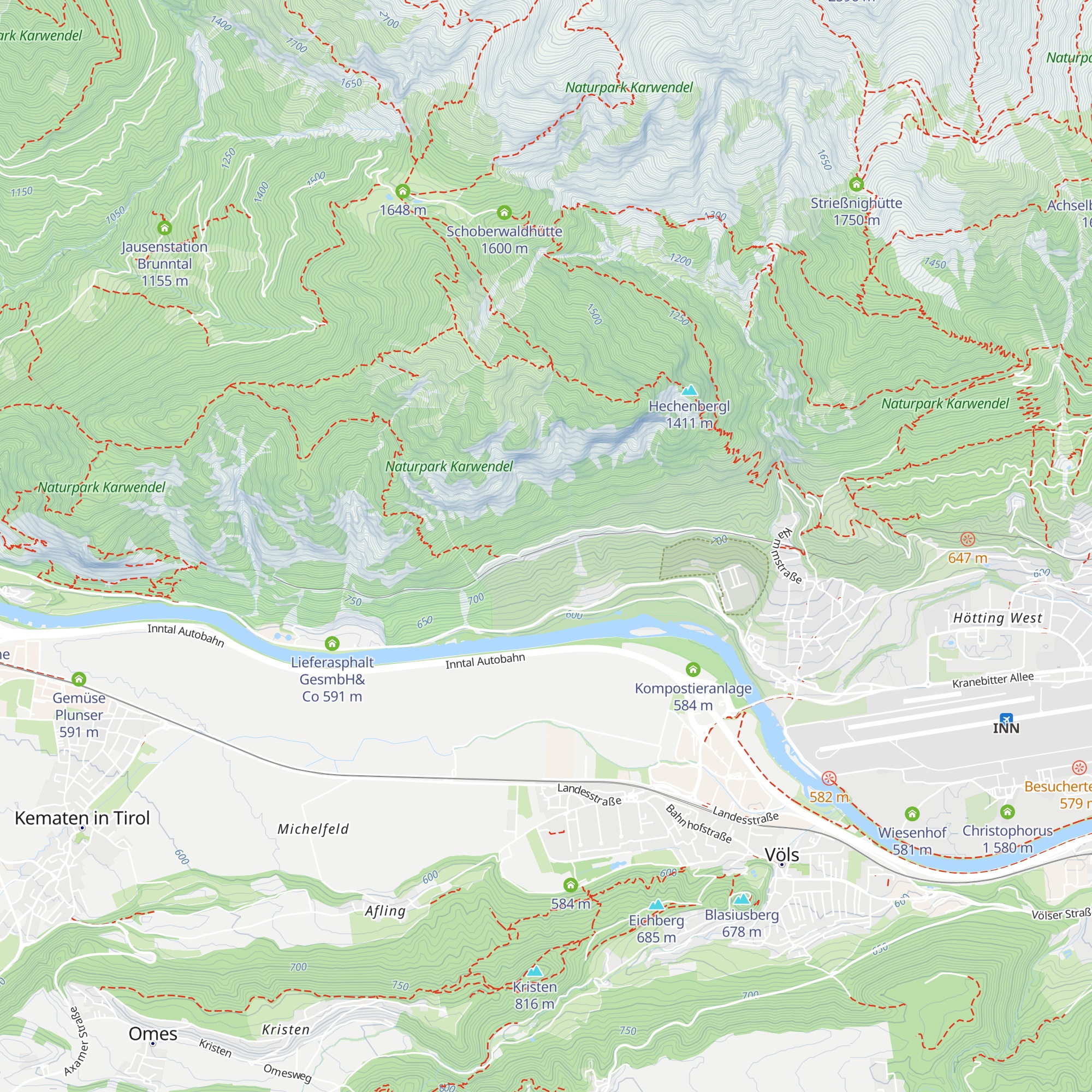 Wächterhaus Ausweiche-Martinswand map