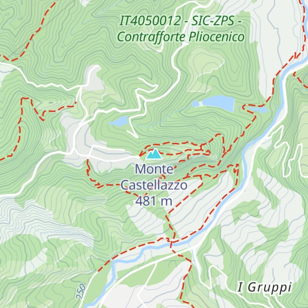 Map of Monte Castellazzo