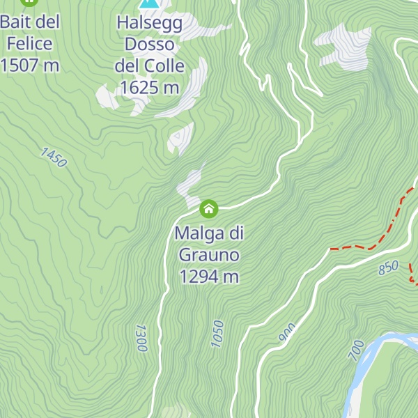 Map of Malga di Grauno
