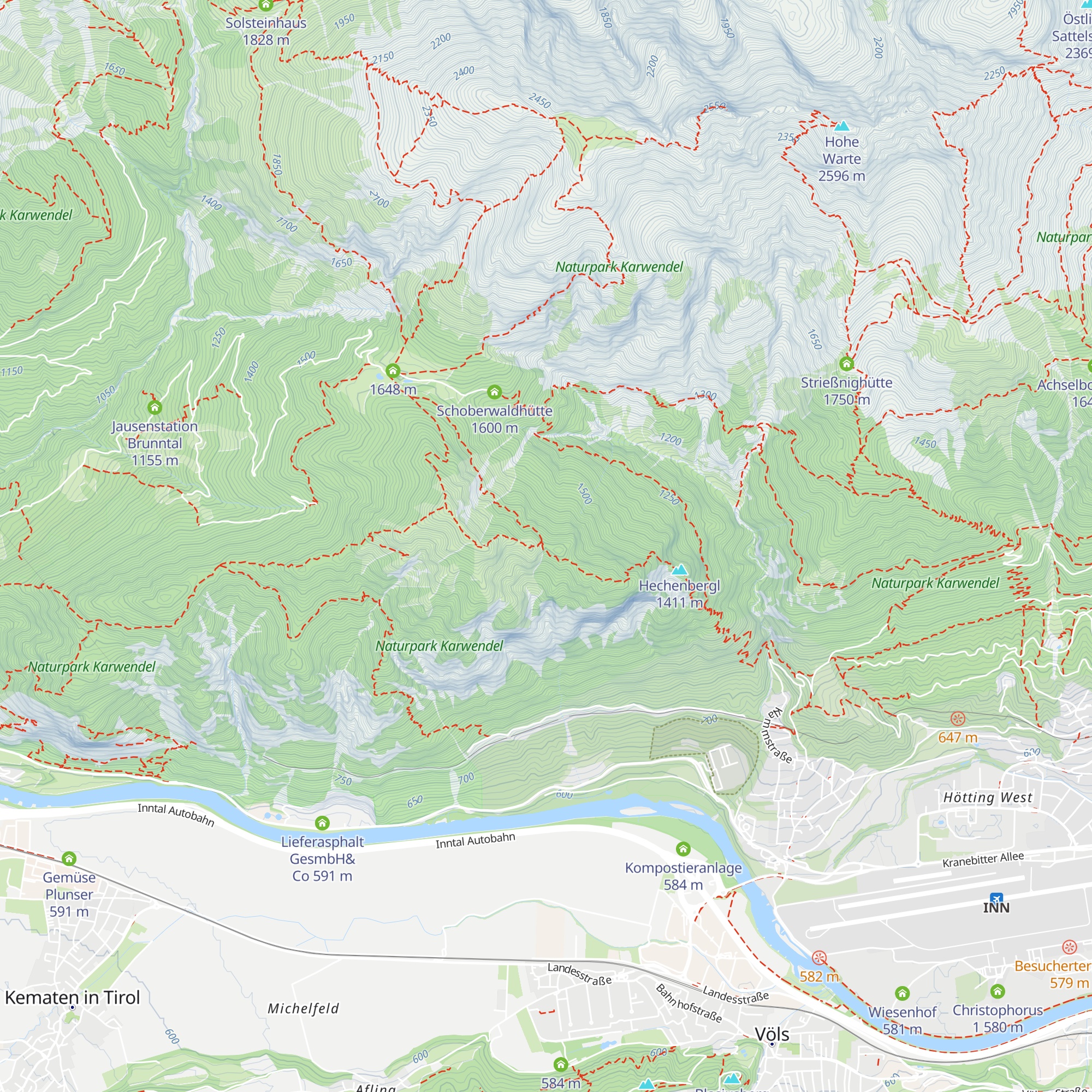 Hütteneckele map