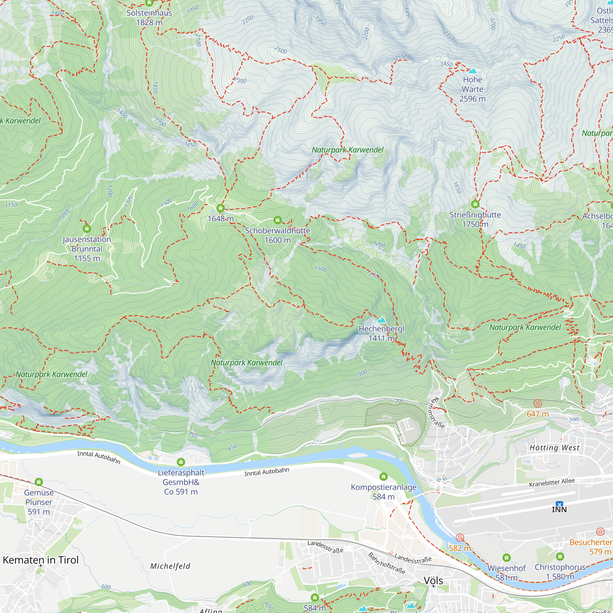 Hütteneckele map