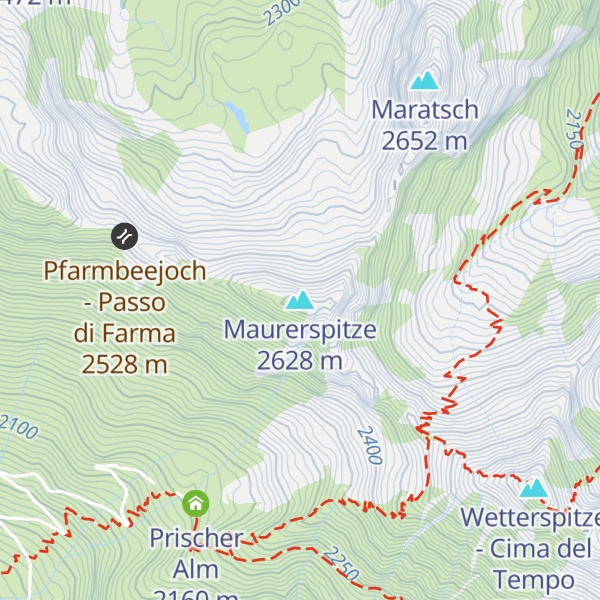 Map of Maurerspitze