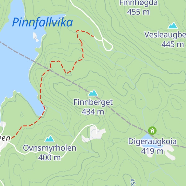 Map of Finnberget
