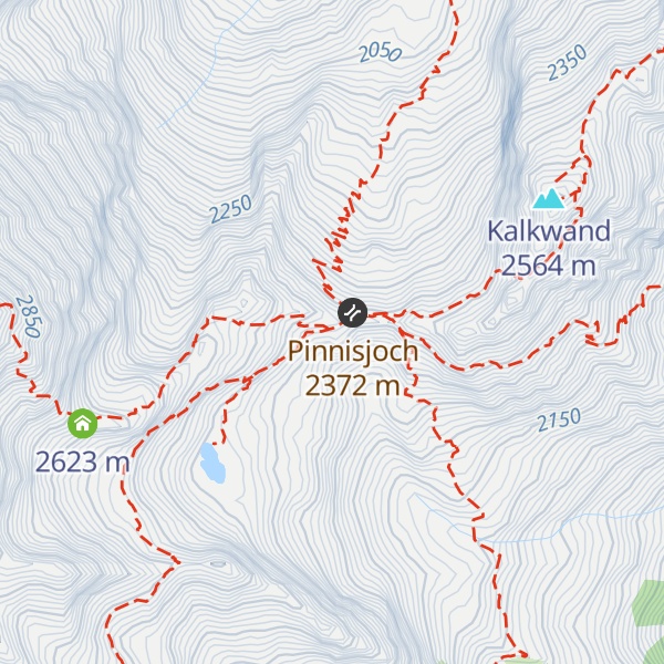 Map of Innsbrucker Hütte