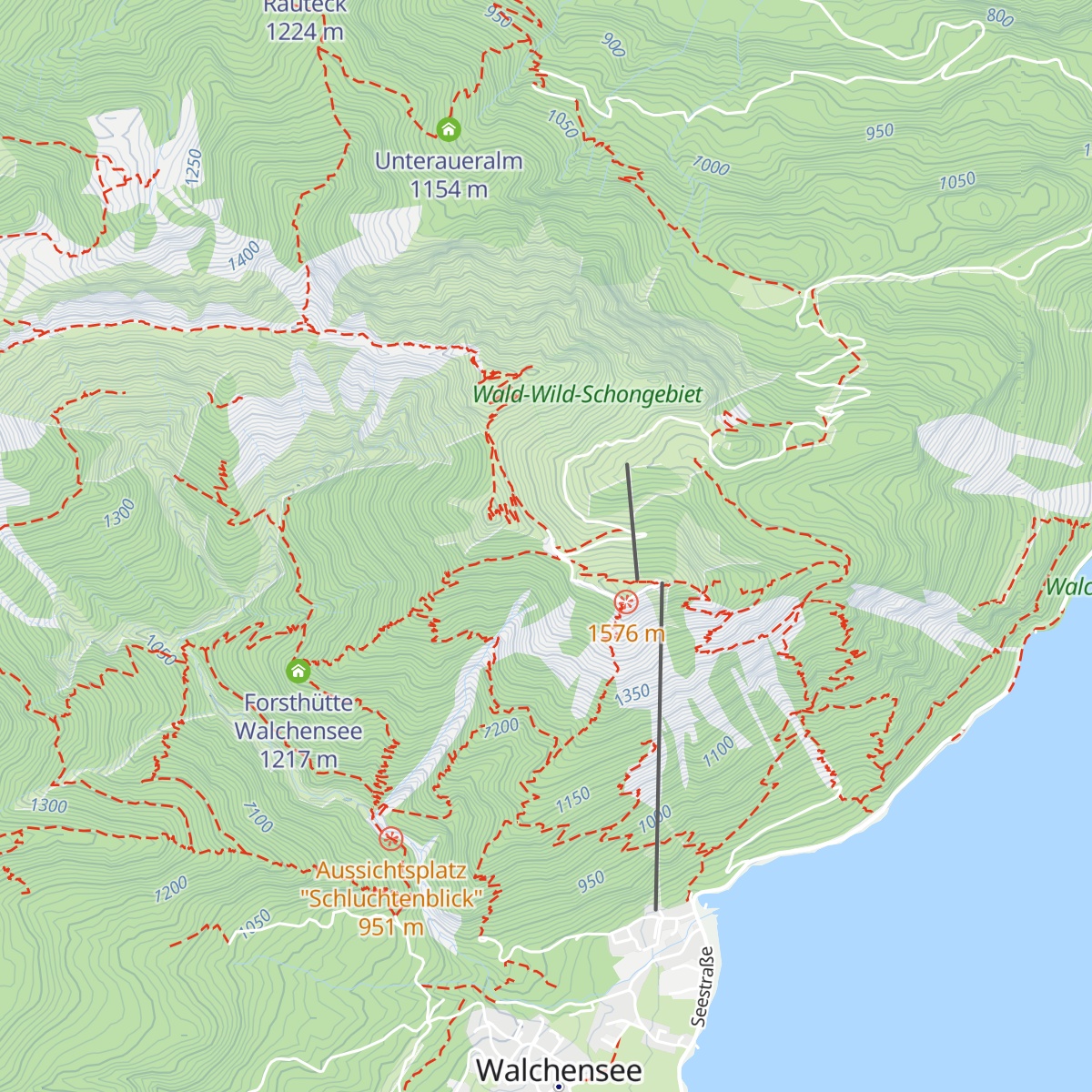 Berggasthaus Herzogstand map