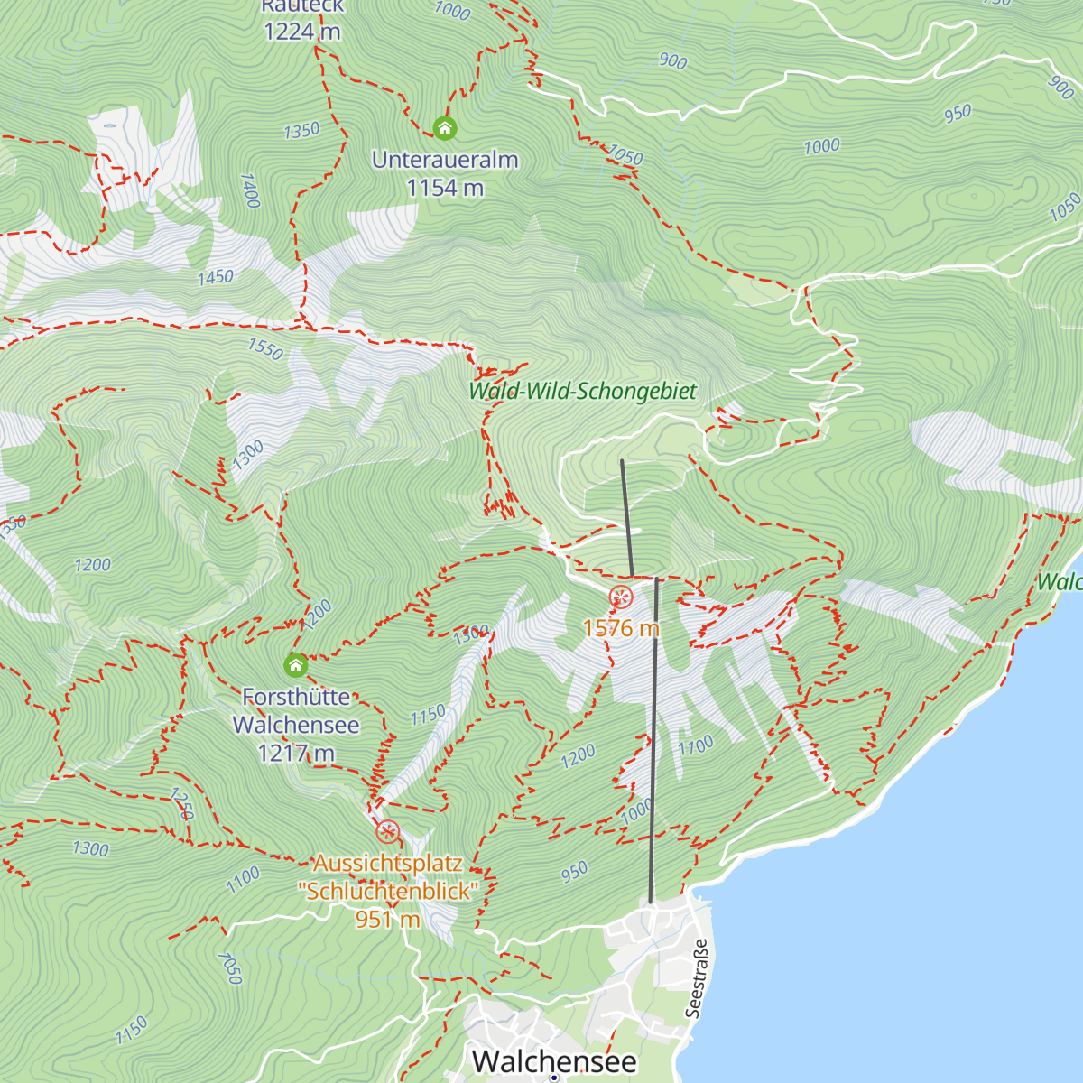 Berggasthaus Herzogstand map