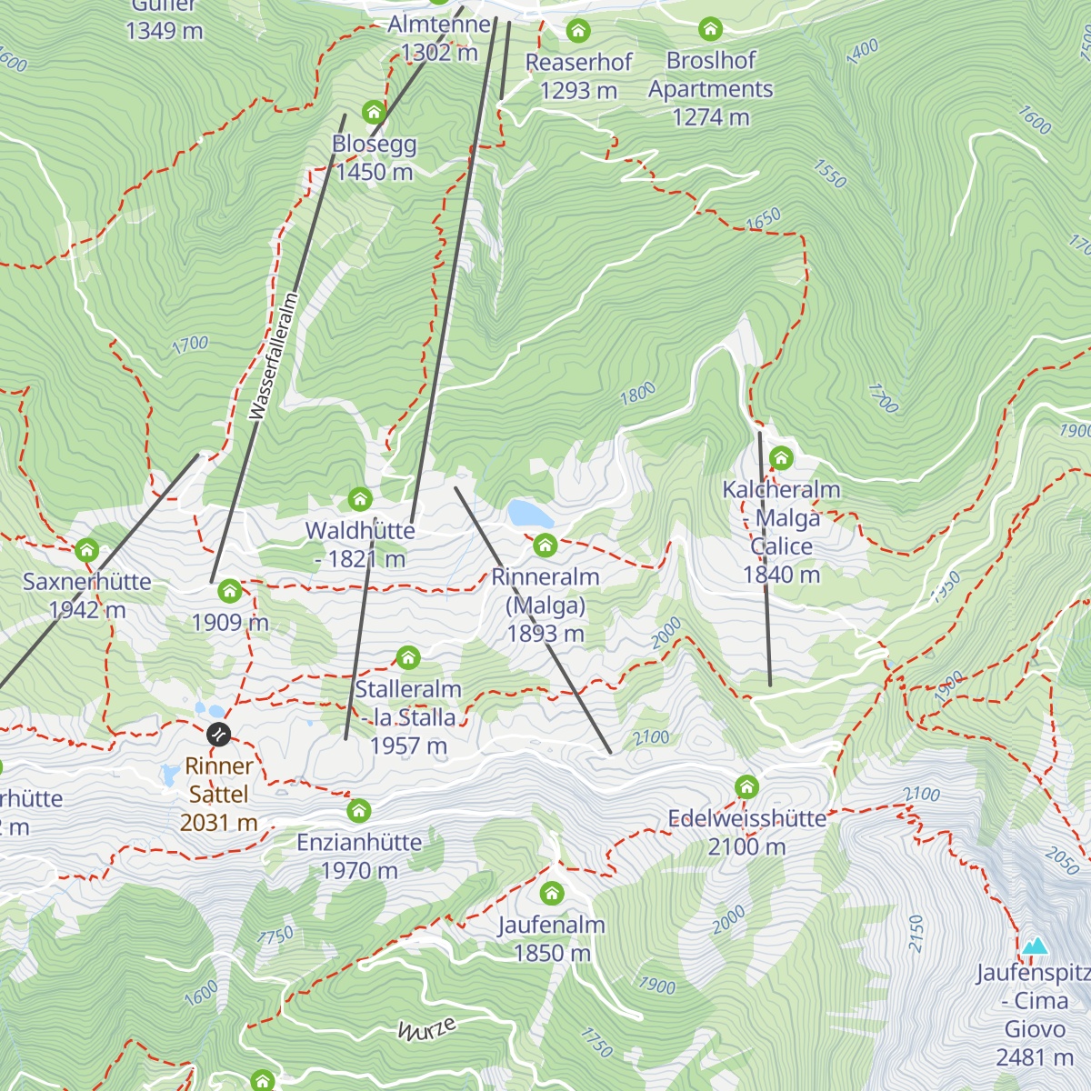 Rinneralm (Malga) map