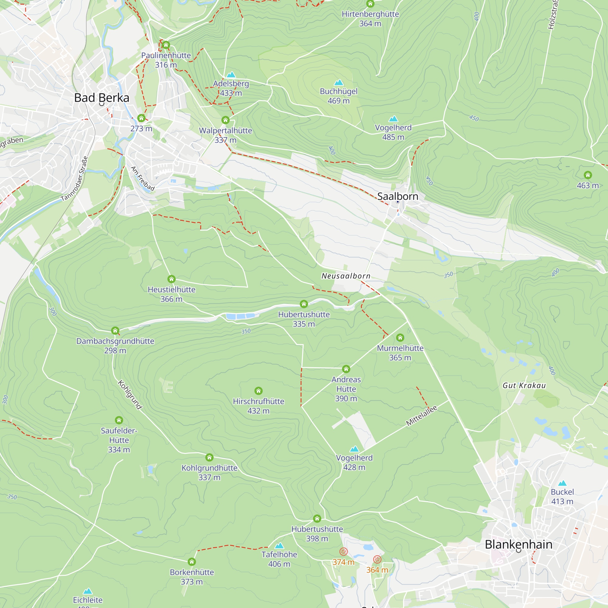 Hubertushütte map