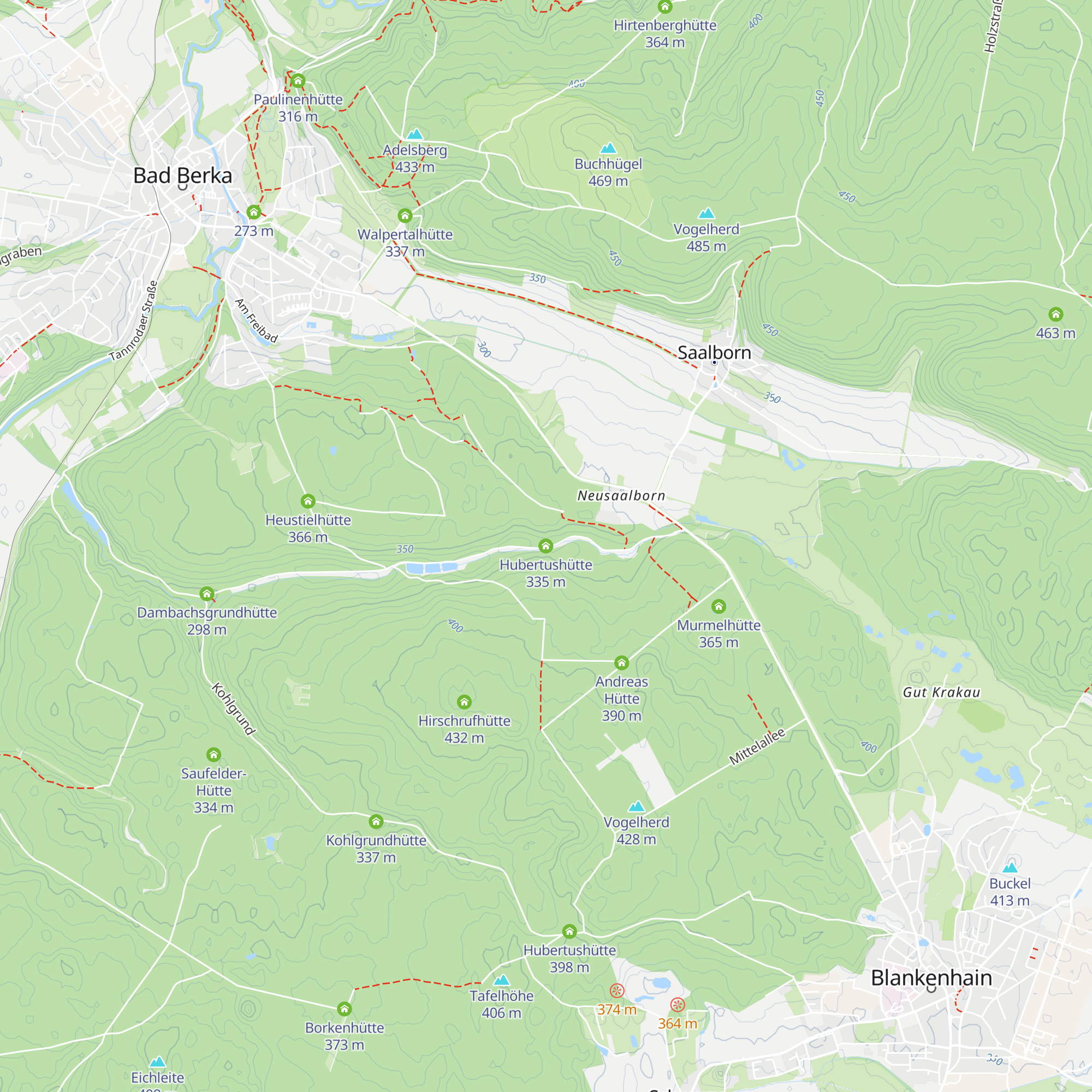 Hubertushütte map