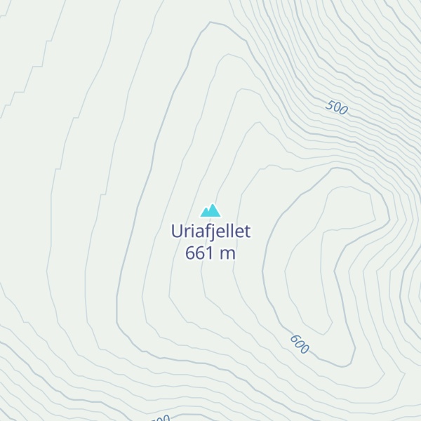 Map of Uriafjellet