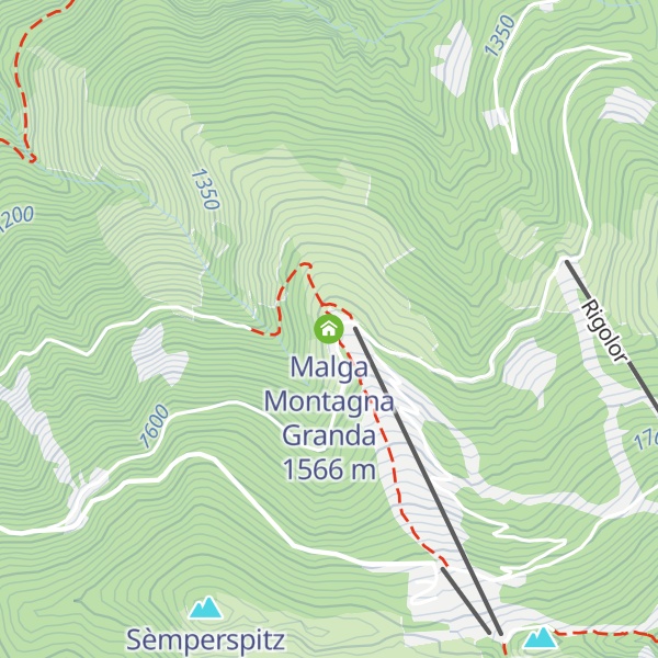 Map of Malga Montagna Granda