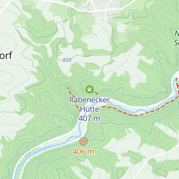 Map of Rabenecker Hütte