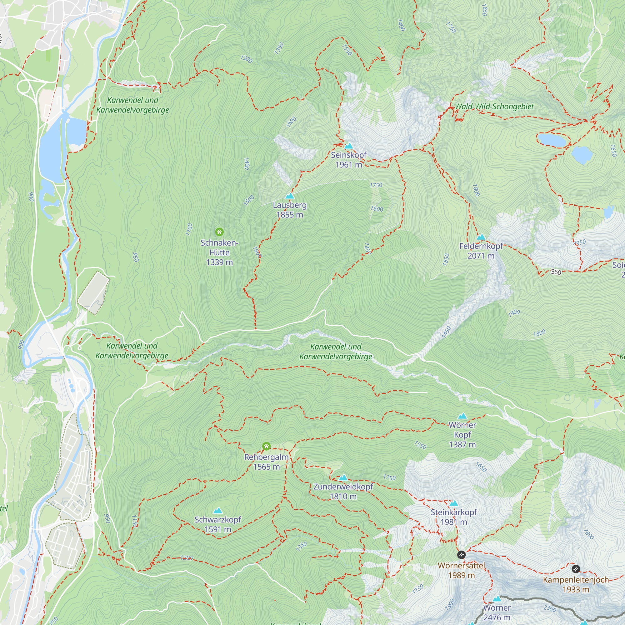 Ochsenalm map