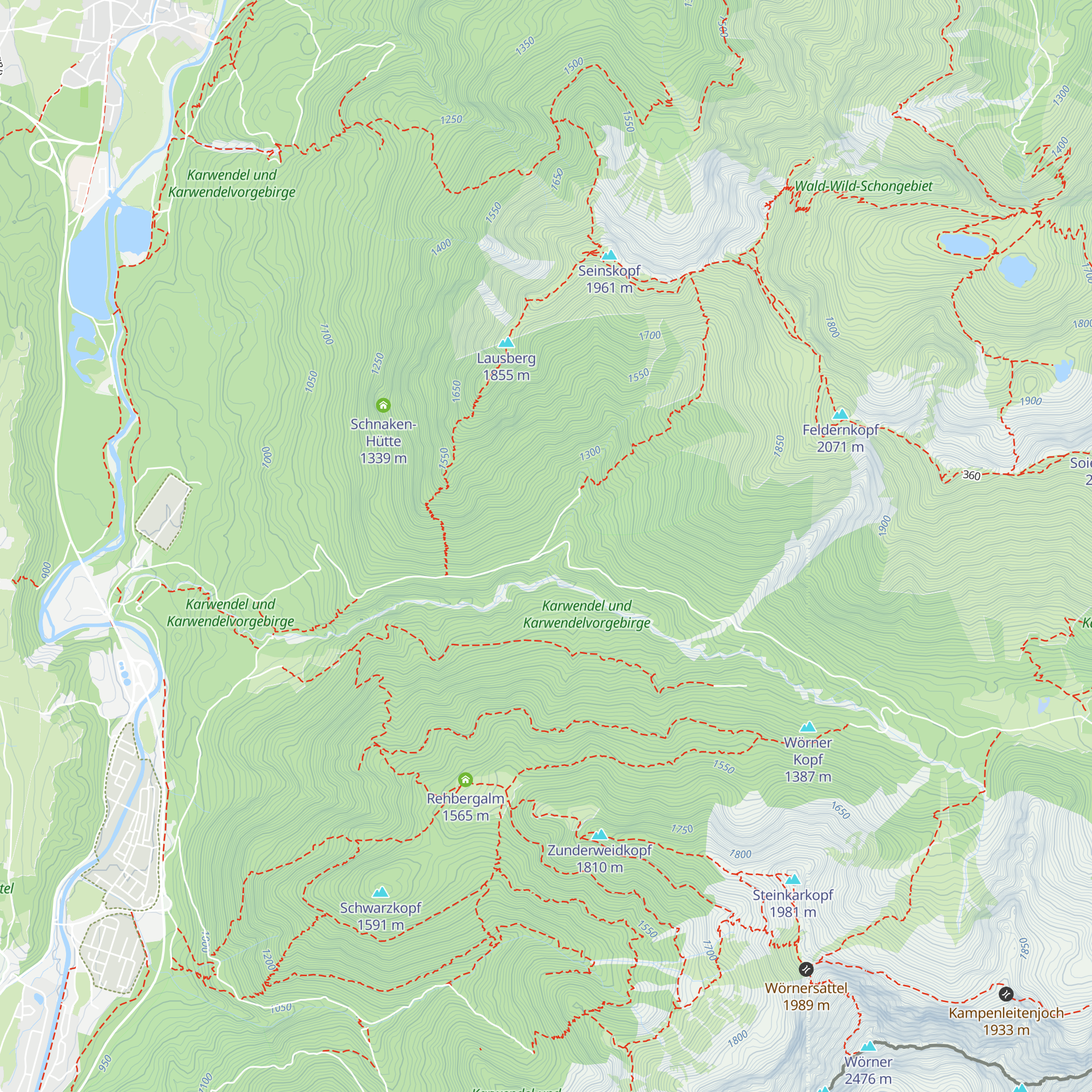 Ochsenalm map