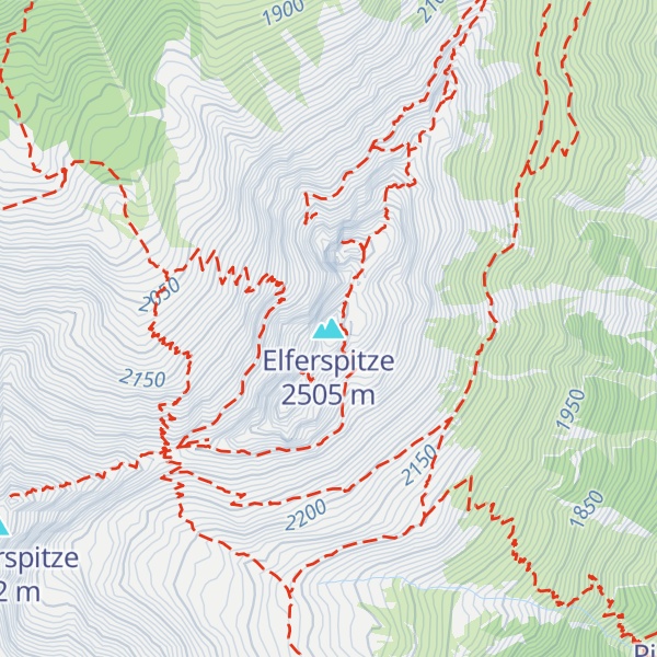 Map of Elferspitze